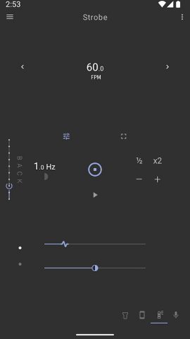 Стробоскоп для Android — скриншот 2