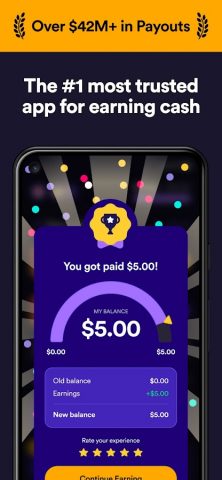 Survey Spin: Get paid cash! для Android — скриншот 2