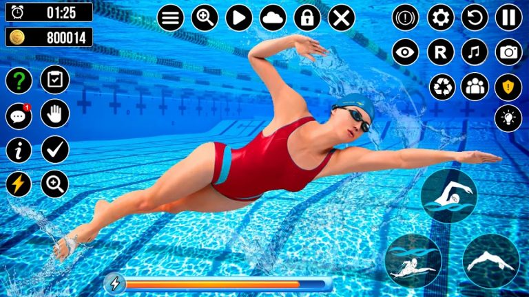 Swimming Pool Race:3D Swimming для Android — скриншот 1