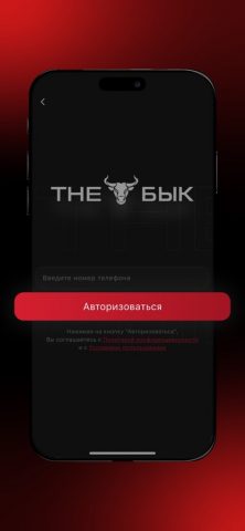 THE БЫК для iOS — скриншот 1