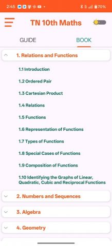 TN 10th Maths Guide EM для Android — скриншот 2