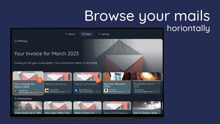 TVmail для Android — скриншот 2