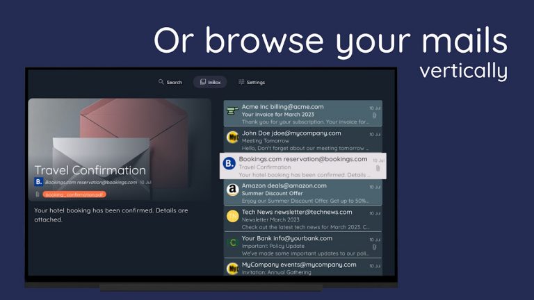TVmail для Android — скриншот 3