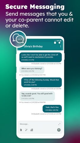 TalkingParents: Co-Parent App для Android — скриншот 1