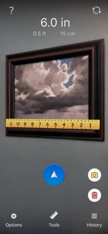 Tape Measure Линейка и Рулетка для iOS — скриншот 1