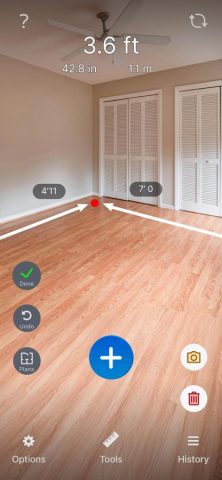 Tape Measure Линейка и Рулетка для iOS — скриншот 2