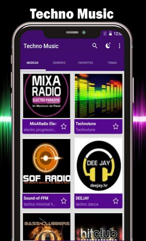 Техно музыка для Android — скриншот 2