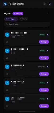 Telebot Creator: Bot Builder для Android — скриншот 3