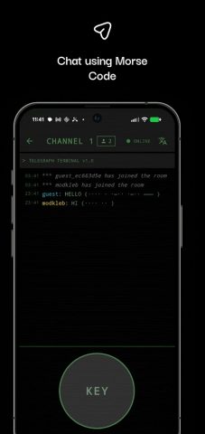 Телеграф — чат с азбукой Морзе для Android — скриншот 1