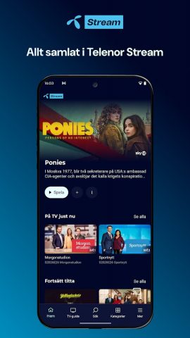 Telenor Stream для Android — скриншот 1
