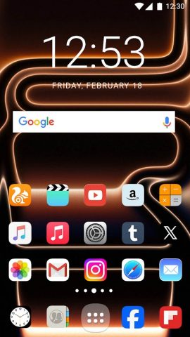 Тема iPhone 17 Pro Max для Android — скриншот 2