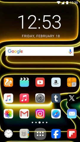 Тема iPhone 17 Pro Max для Android — скриншот 3