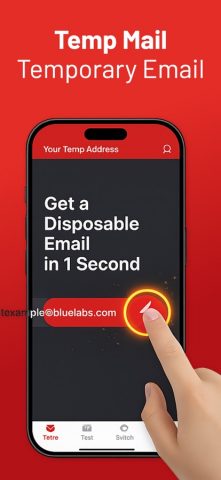 Temp Mail для iOS — скриншот 1