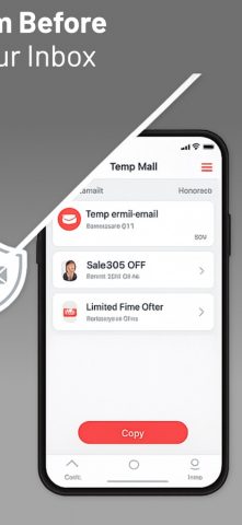 Temp Mail для iOS — скриншот 3