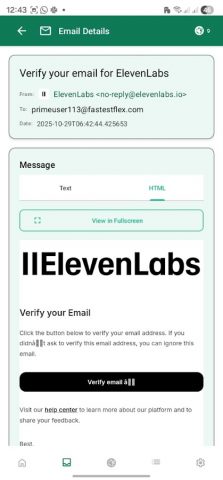 Temp Mail: Burner Email Inbox для Android — скриншот 4