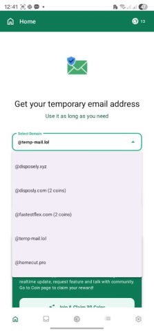 Temp Mail: Burner Email Inbox для Android — скриншот 5