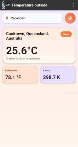 Температура на улице для Android — скриншот 4