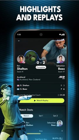 Tennis TV — Live Streaming для Android — скриншот 5