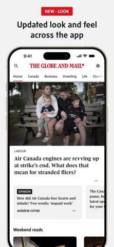 The Globe and Mail для iOS — скриншот 1
