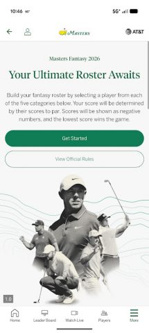 The Masters Golf Tournament для Android — скриншот 3
