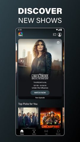 The NBC App — Stream TV Shows для Android — скриншот 2