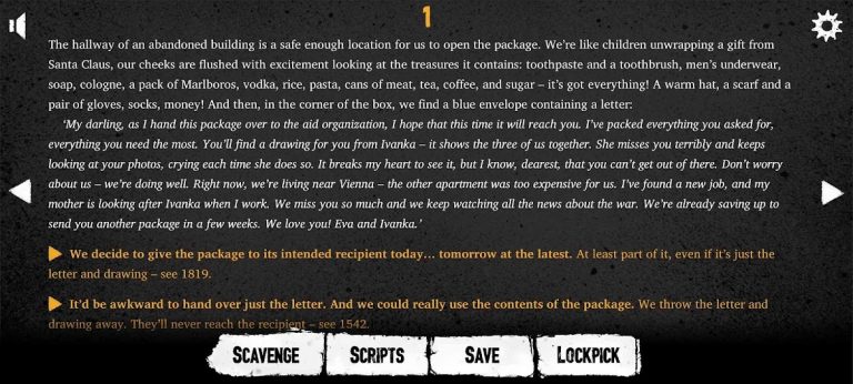 This War of Mine Companion для Android — скриншот 2