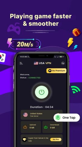 USA VPN: Get USA IP для Android — скриншот 4