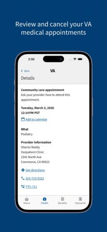 VA: Health and Benefits для iOS — скриншот 3