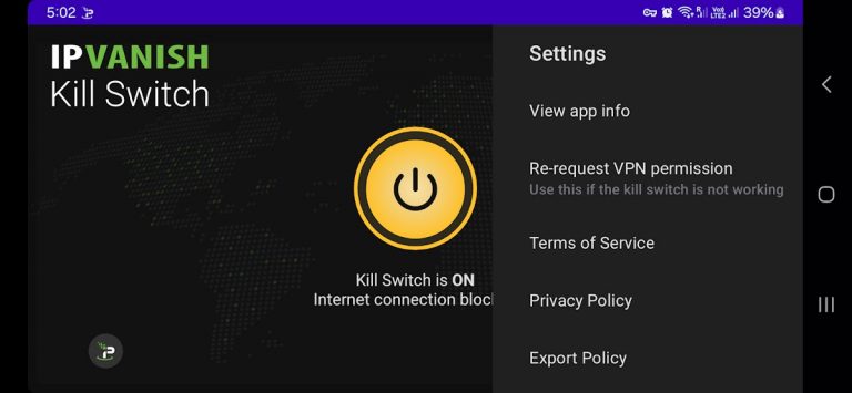 VPN Kill Switch by IPVanish для Android — скриншот 3