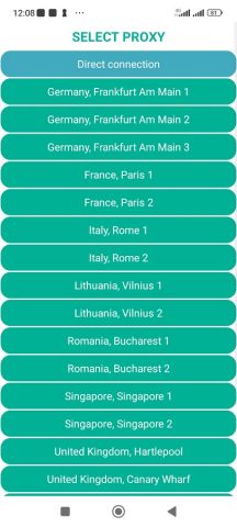 VPN Proxy Browser для Android — скриншот 1