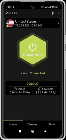 VPN lite для Android — скриншот 1