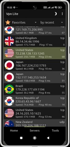 VPN lite для Android — скриншот 2