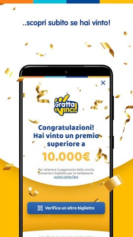 Verifica Gratta e Vinci Lotto для Android — скриншот 5