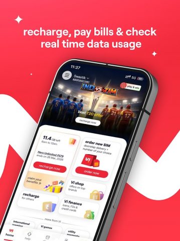 Vi: Recharge, Payments & Games для Android — скриншот 1