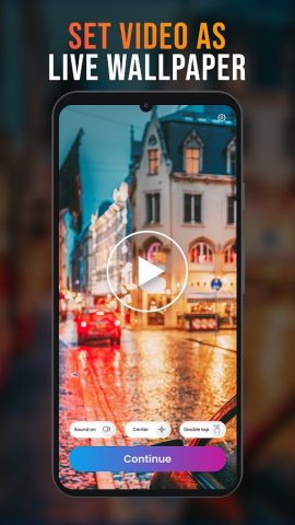 Video into Live Wallpaper Set для Android — скриншот 1