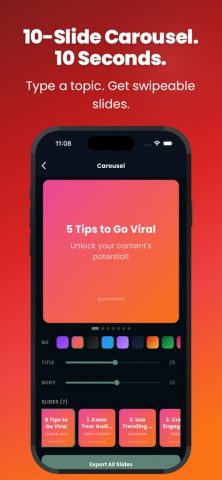 Viral Ai Content Creator для iOS — скриншот 4
