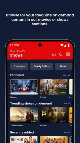 Virgin Plus TV для Android — скриншот 5