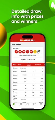 Virginia Lottery Numbers для iOS — скриншот 3