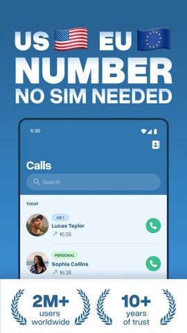 Virtual SIM для Android — скриншот 1