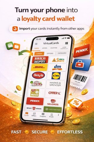 VirtualCards-карты лояльности для Android — скриншот 1