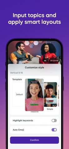 Vizard — AI Video Clip Maker — скриншот 3