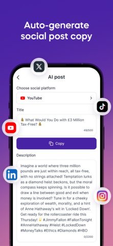 Vizard — AI Video Clip Maker — скриншот 5