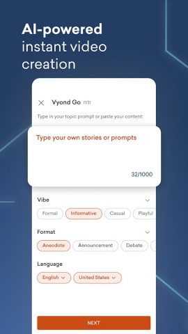 Vyond | Mobile AI video maker для Android — скриншот 3