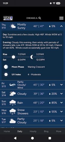 WGN-TV Chicago Weather для Android — скриншот 2