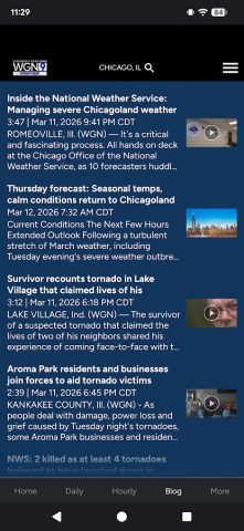 WGN-TV Chicago Weather для Android — скриншот 4