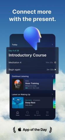 Waking Up: Meditation & Wisdom для iOS — скриншот 1