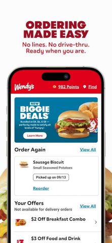 Wendy’s для Android — скриншот 1