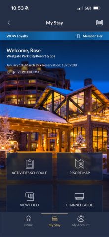 Westgate Resorts для iOS — скриншот 2