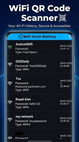 WiFi Qr Code Password сканер для Android — скриншот 5