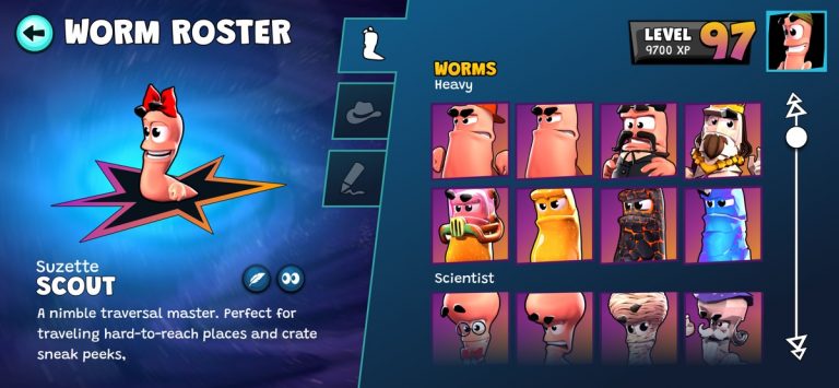 Worms Across Worlds для iOS — скриншот 1